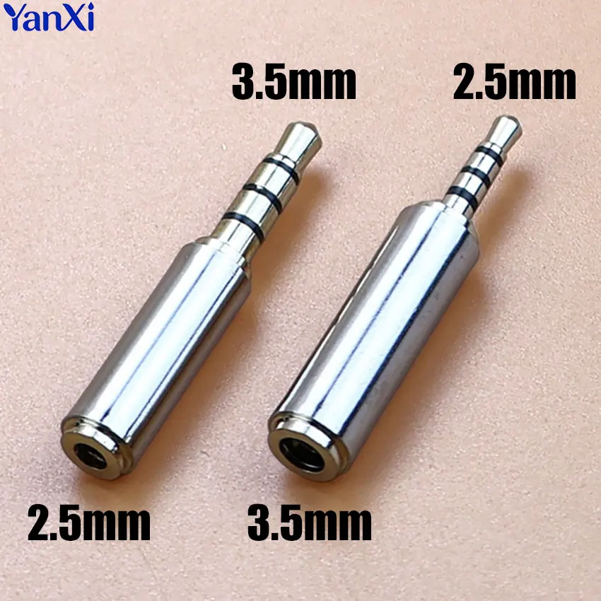 1/5pcs 3.5mm to 2.5mm Audio Adapter Plug 2.5mm 3.5mm Male to Female Connector For Aux Speaker Cable Headphones Micphone Jack
