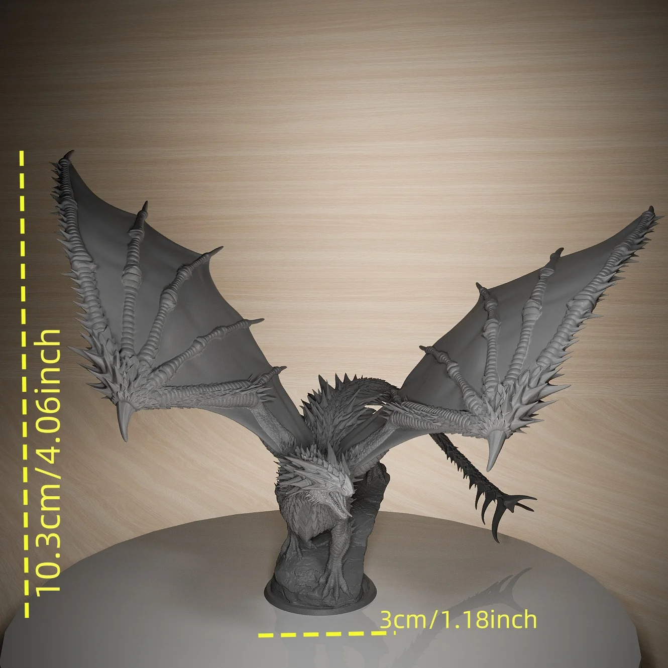 Young Red Dragon 30mm Tabletop Games Model Unpainted Miniatures For Tabletop Games And Role-playing Room Decorations