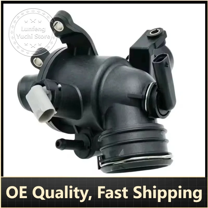 

P/N: A6512002800, A6512001500 - Engine Coolant Thermostat Housing for Mercedes-Benz Sprinter (W204, W205, W212, W221, W222)