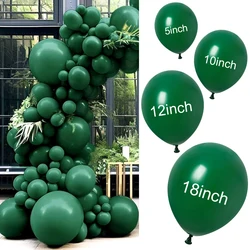 100Pcs Dark Green Balloons 5/10/12/18
