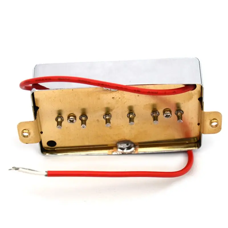 B48B-2X P90 Style Electric Guitar Pickups Single Coil Pickup 6 Adjustable Screw Humbucker Sized 50Mm