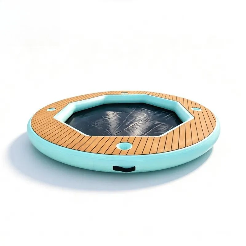 for Polygonal Edge Water Hammock Inflatable Floating Mat with Cup Holder Water Recreational Equipment for Pool Lake Beach