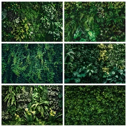 Green Leaves Photography Backdrop Natural Leaf Wall Wedding Birthday Party Decoration Kids Portrait Baby Shower Photo Background