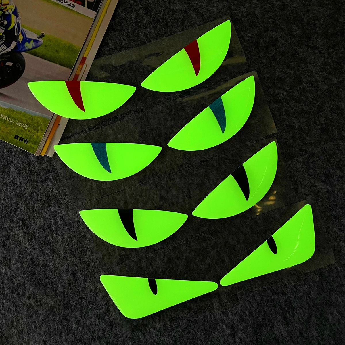 Funny Luminous Sticker Motorcycle Headlight Scooter Stickers for Vespa 300 GTS Accessories PX Sprint Primavera LX 125 50 Special