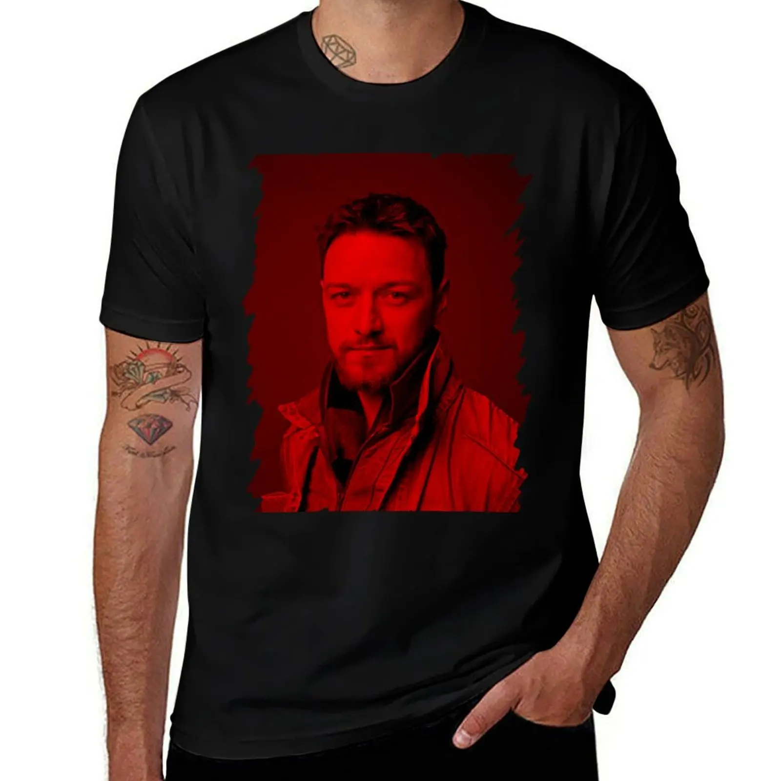 James McAvoy - Celebrity T-Shirt Casual Everyday Short Sleeve T-Shirt
