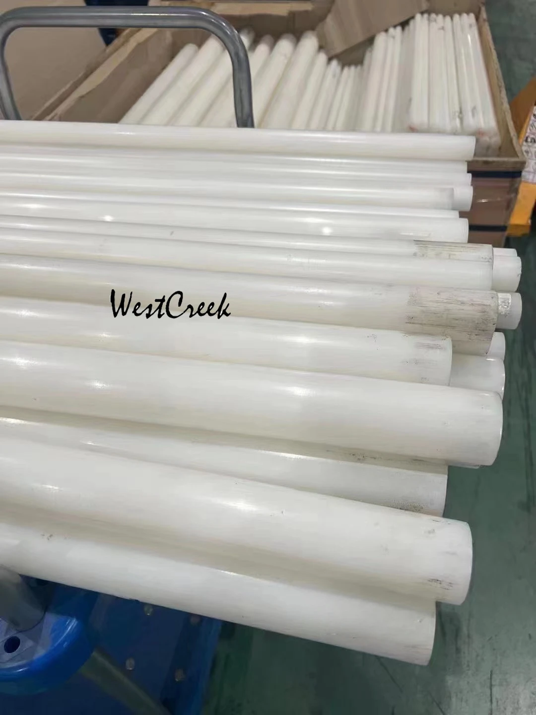 WESTCREEK 30 35mm 40mm 45mm 50mm 60mm diameter PVDF round bar acid and alkali resistant rod Polyethylene difluoride rubber stick