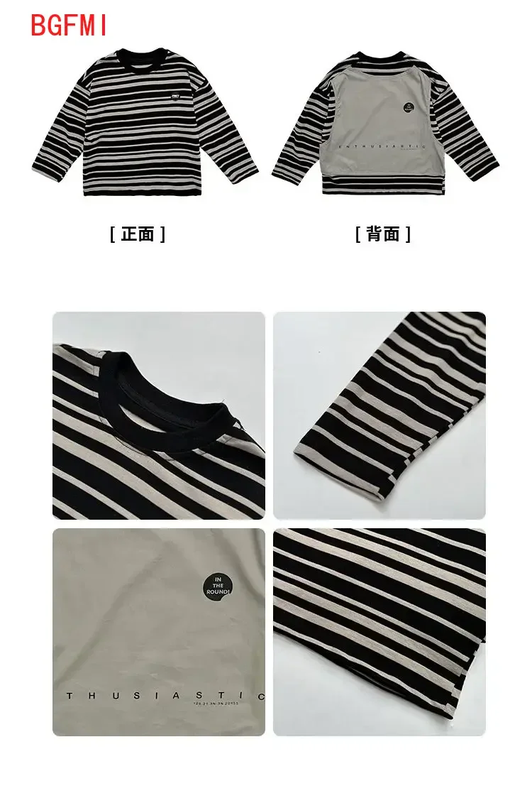 Boys Sets Sweatshirt Pants Two-piece Suits Children\'s Clothes Spring Autum Korean Fashion Round Neck Pullover Cargo Pants Suits