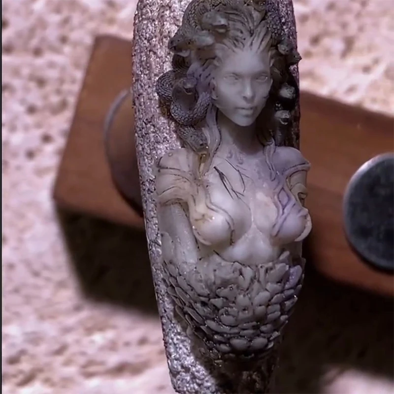 1 個シリコーンネイルモールド美しい女性ヘビ 3D レリーフネイルテンプレートネイルアート装飾ネイルアートマニキュアツール