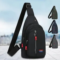 Chest Bag Men's One Shoulder Crossbody Bag Large Capacity Outdoor Sports Leisure Fashion Small Shoulder Bag Backpack Men's