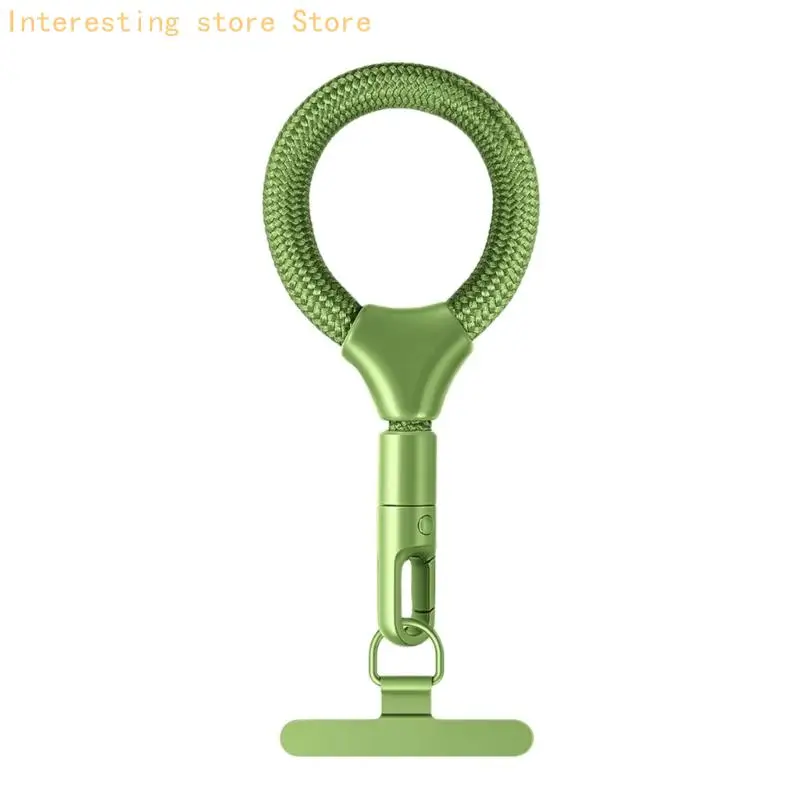 Twist Easy Rotating Phone Lanyard mit starkem 10-kg-Polyesterkabel und dünnem Metallclip für unterbrechungsfreies Aufladen. – Detail 4