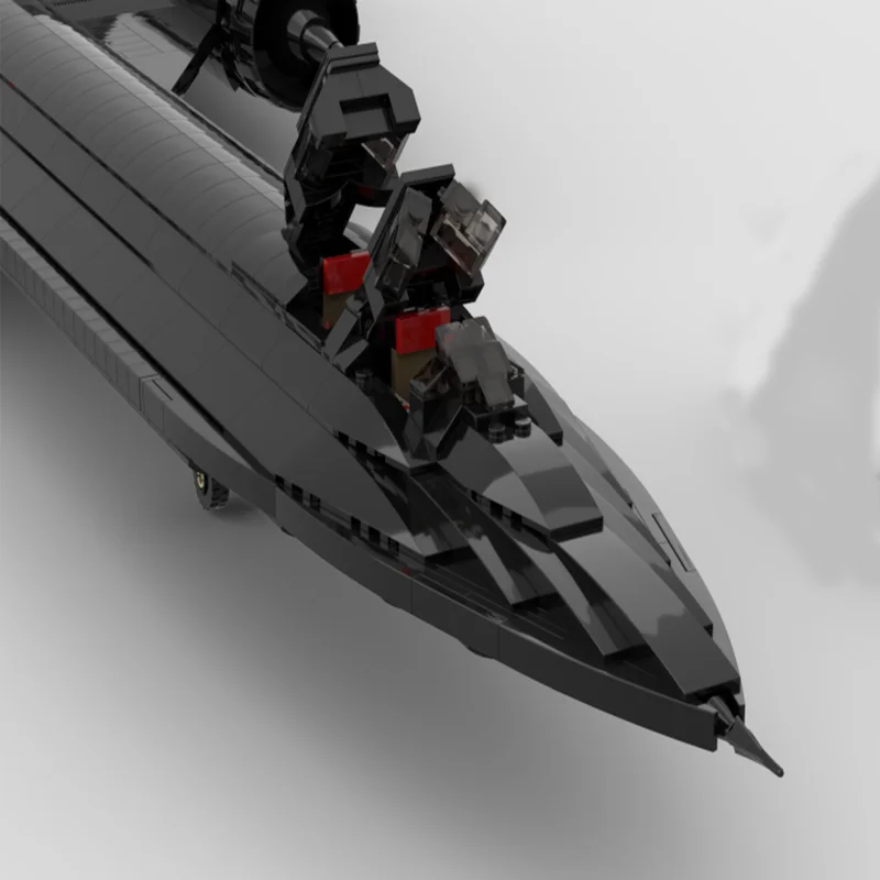 New 2862Pcs Moc Military Weaponed Sr-71 Blackbird Jet Fighter Model Building Blocks Technology Diy Assembly Toy Holiday Gift