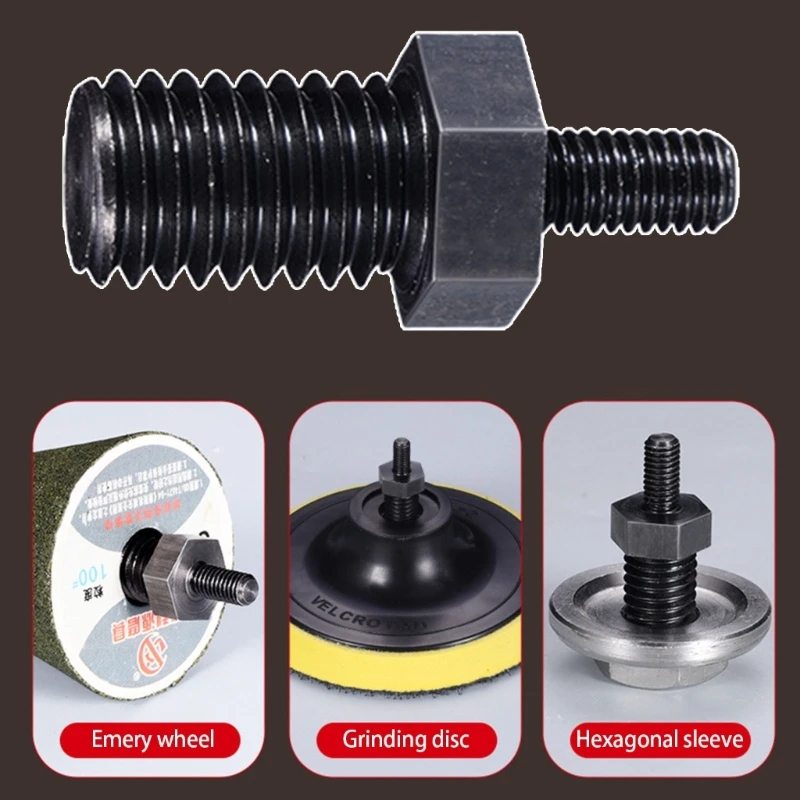 2 Buah Batang Konversi Adaptor Penggiling Sudut 5Mm Hingga 10Mm Alat Penghubung Konektor Bagian Pengganti Baja Performa Tinggi