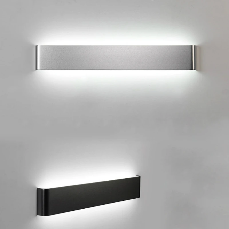 Imagem -03 - Moderno Minimalista Alumínio Lâmpada de Parede Luzes Led Noite Banheiro Espelho Luz Luminária Sconce Quarto e Sala de Estar Atacado 6w 12w