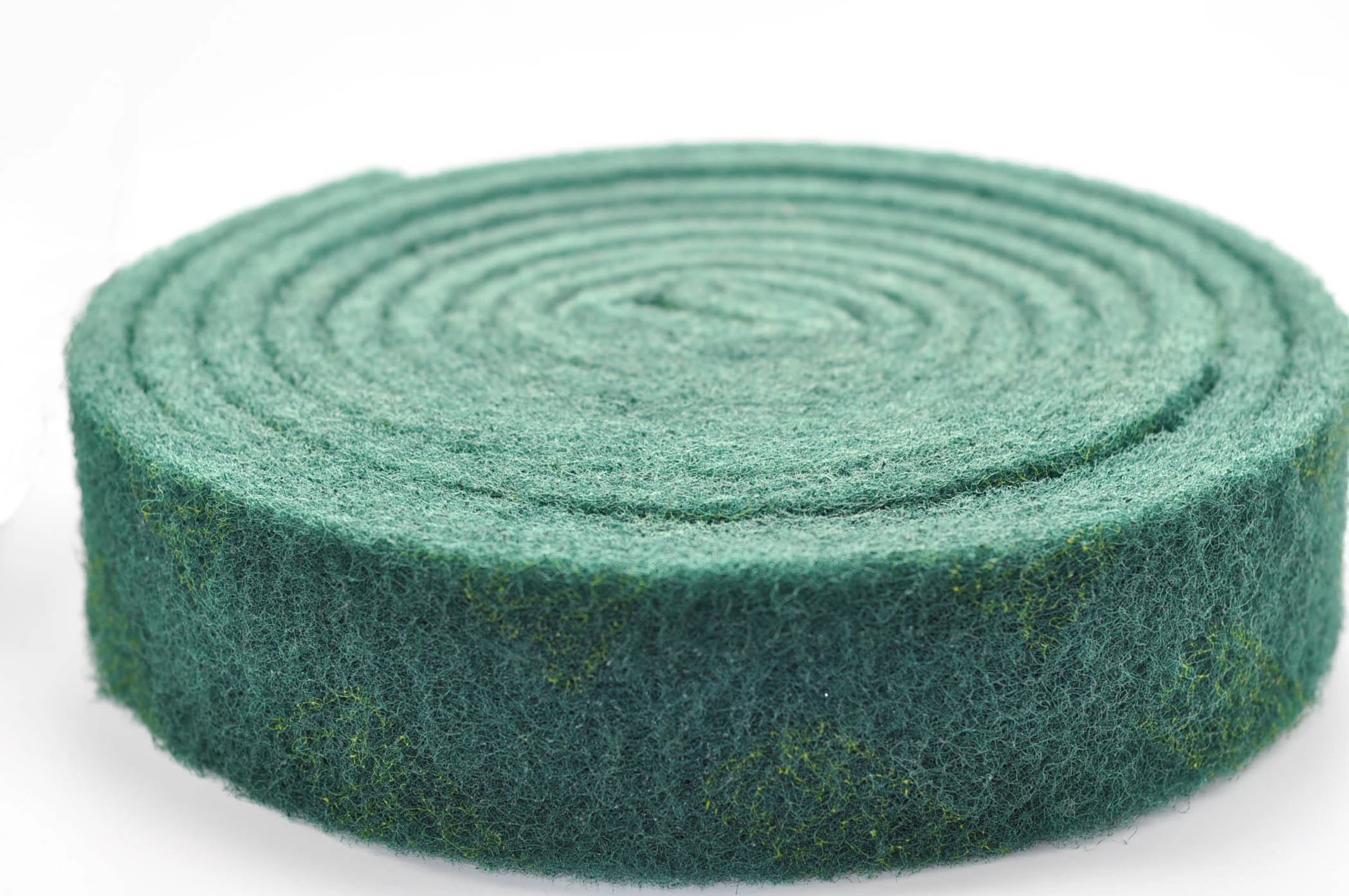 High quality abrasive tools aluminum oxide green scouring pad rolls for metal polishing