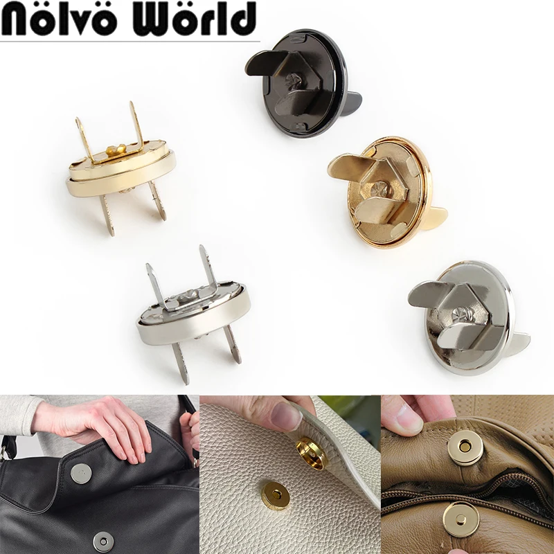 20/50/200PCS 18x2MM 18x4MM Flatback Round Strong Invisible Magnet Snap Metal Magnetic Button Buckle For DIY Purse Clothing Bags