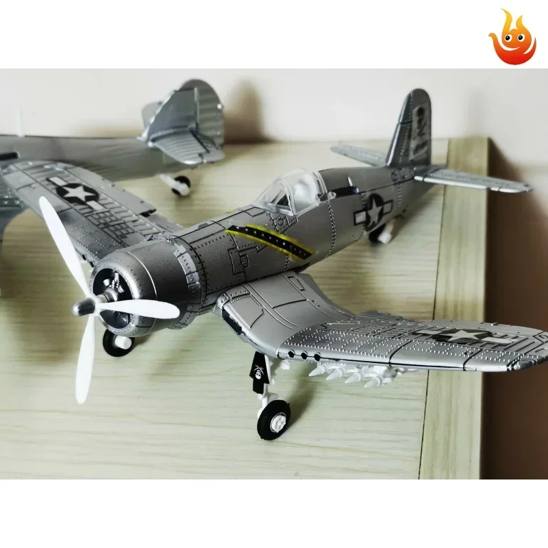 1/48 WWII Fighter Model Pirate Mustang Spitfire Hurricane BF109 4D Assemble Aircraft Plastic DIY Airplane Toy Building Kits