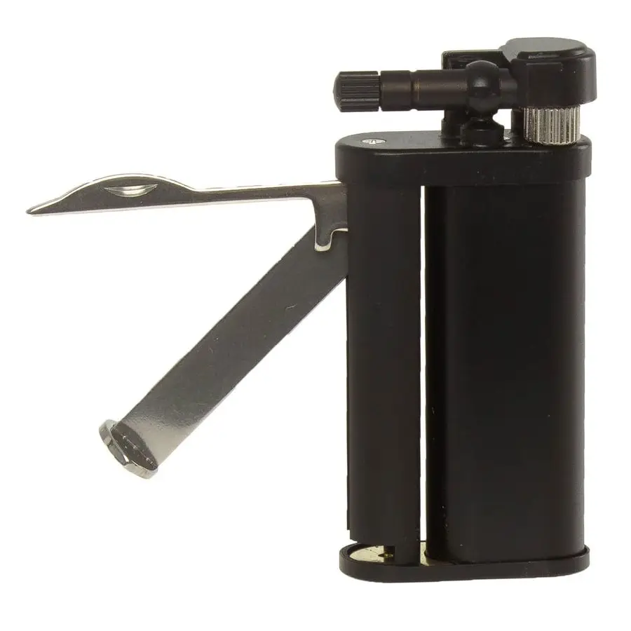 

Japanese Lighter Builtin Pick amp Tamper Pipe Tools Refillable, Angled Soft Flame, Adjustable, Uses Butane Black Matte