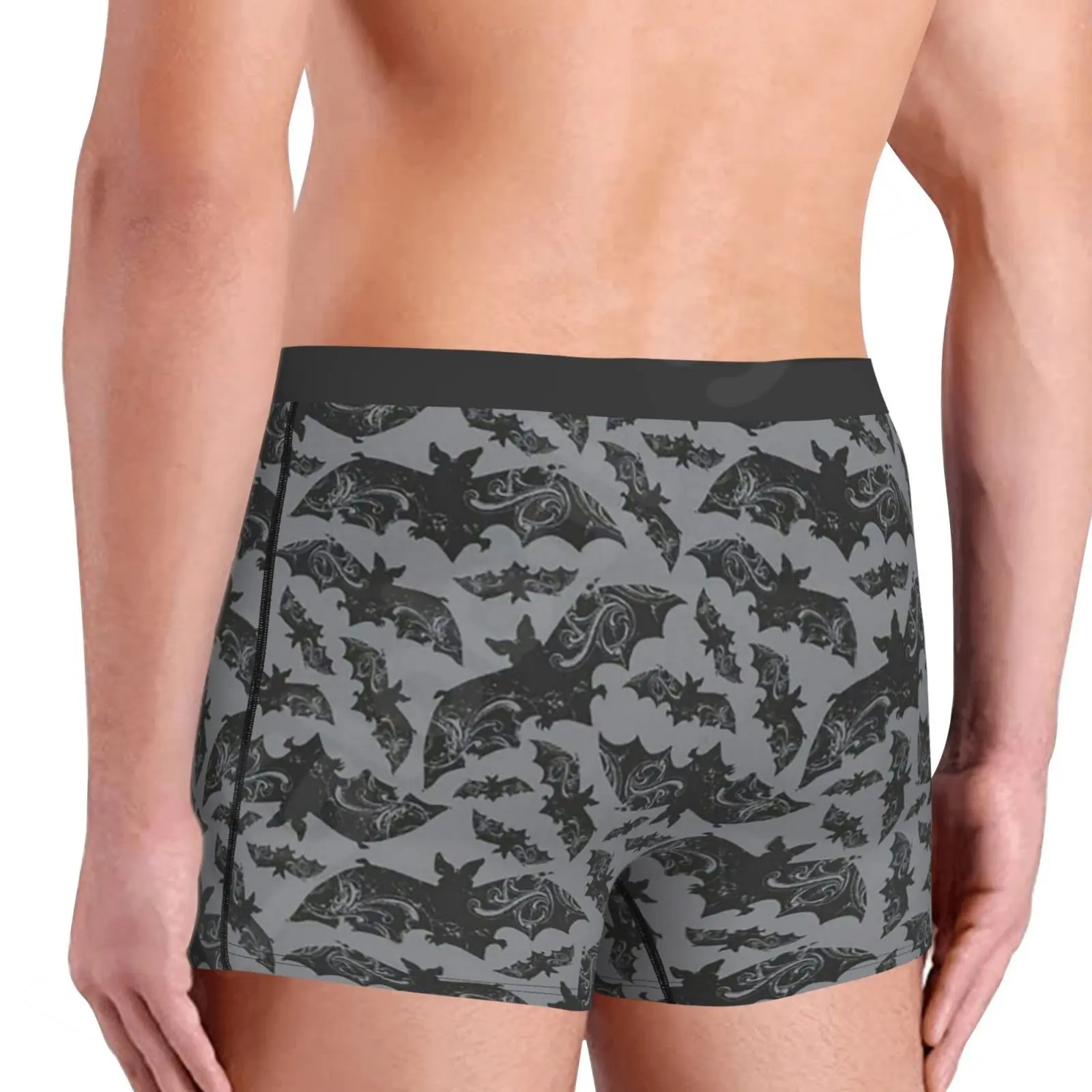 Halloween Bats Men Underwear Males Panties Shorts Boxer Customs Breathable Boxer Shorts Hot Boxer Brief Large Size