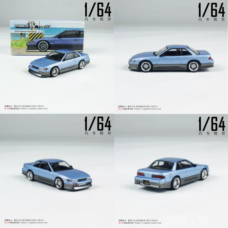 

В наличии 1:64 Nissan Silvia S13, литая под давлением модель автомобиля из сплава, игрушка для мальчиков, детский подарок, коллекционное украшение для взрослых.