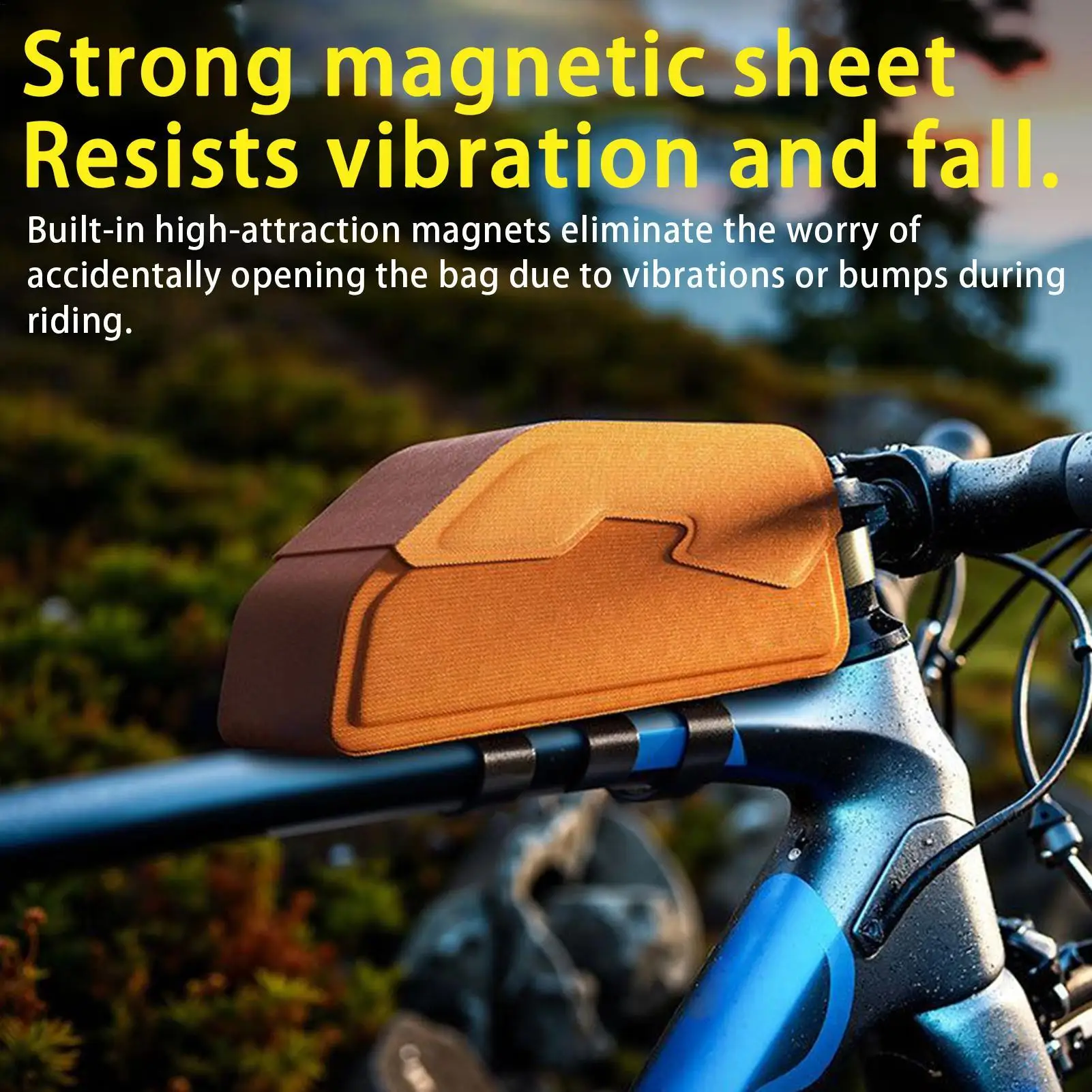 

Велосипедная передняя трубчатая сумка с клапаном, сумка на раму велосипеда с магнитным чехлом, верхняя сумка для шоссейного велосипеда, водонепроницаемая сумка для горного шоссейного велосипеда