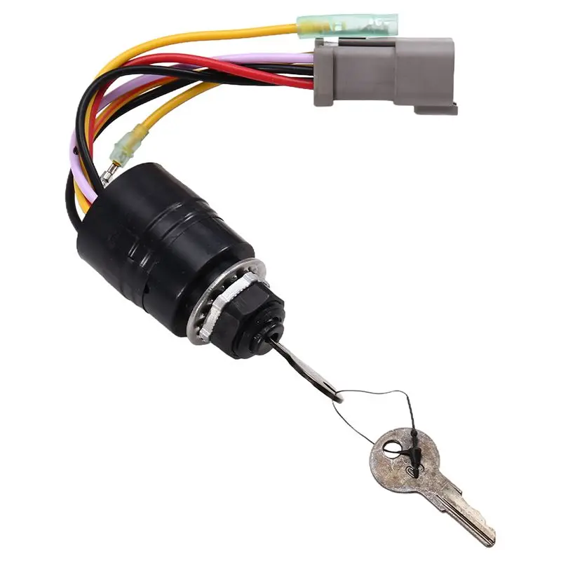 

A95E-129572 Ignition Switch Assy Key For Mercury Outboard Box Tracker Boats With 2 Keys 3 Position 6 Wire Connectors