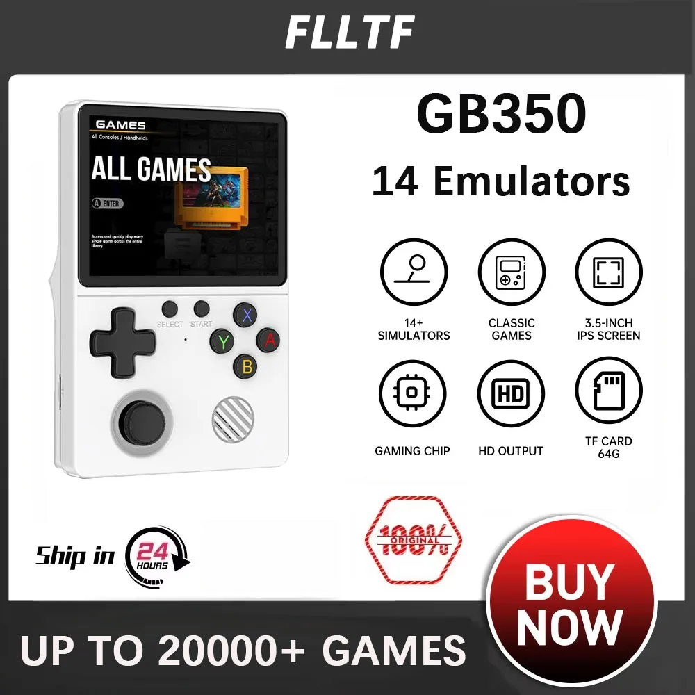 

Новая портативная игровая консоль GB350, игровая приставка, 3,5-дюймовый IPS-экран, система Linux, портативные игровые плееры 20000+ игр