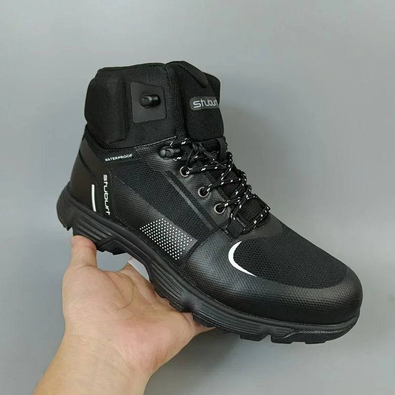 

2026 New Autumn/Winter Golf Shoes For Men High Top Waterproof Walking Shoes Mens Anti Slip Spikes Golf Shoe Man