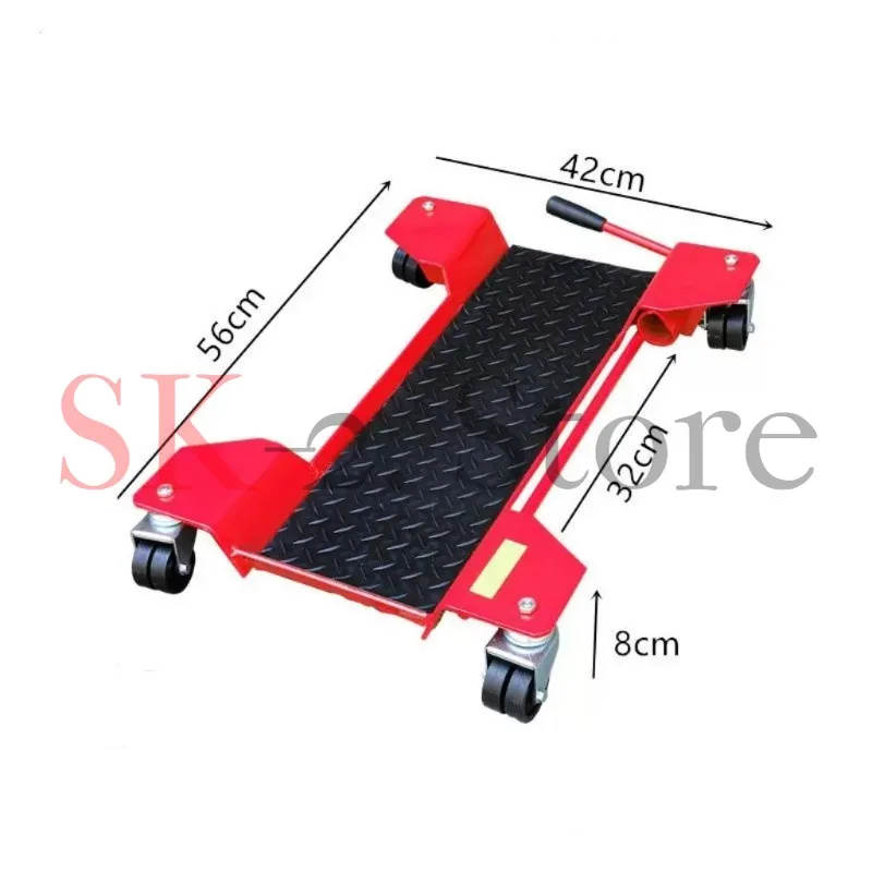 Moving Dolly Trolley Platform 360 Degree Casters Trailer Motorcycle Centre Stand Moving Carrier for Motorbike