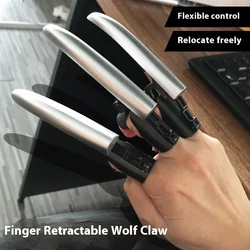Marvel Wolverine Retractable Claw Finger Ejection Claw Weapon Prop Decompression Toys Children'S Toys Birthday Christmas Gifts