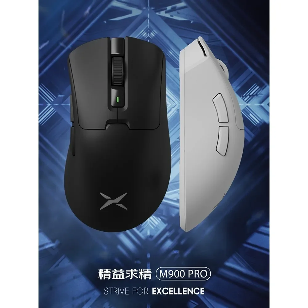 

DELUX M900Pro Plus Wireless Mouse Gaming 2.4G Tri-mode 8Khz PAW3395 Nordic52833 Right Hand Ergonomic Lightweight Esport 26000DPI