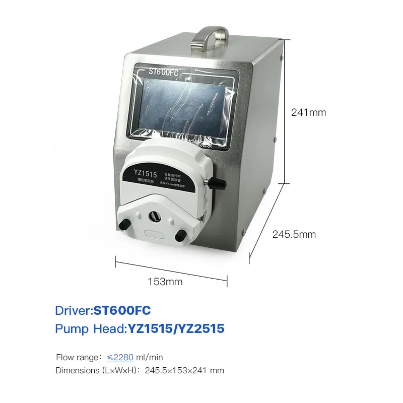 

ST600FC Large Flow Peristaltic Pump, Multichannel Pump Filling Machine, Servo Motor Pump,0~6L/Min