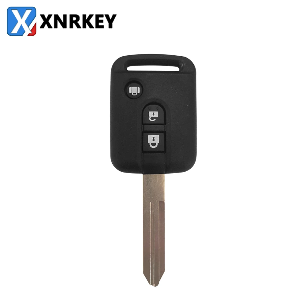 XNRKEY 3 Button Remote Car Key Shell for Nissan Micra 350Z Pathfinder Navara Auto Key Case Cover Fob