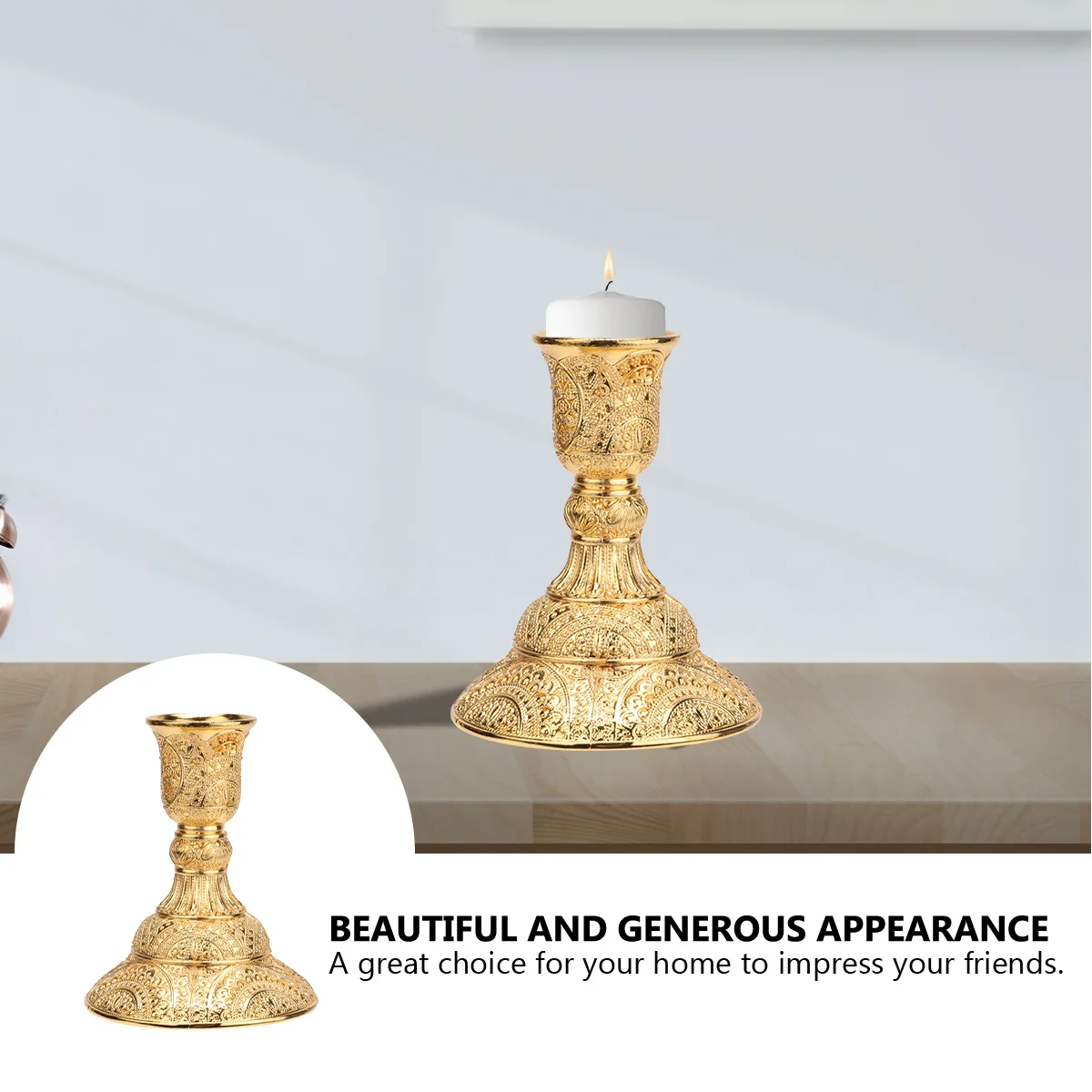 

1Pair Vintage Style Candlestick Iron Candleholder Wedding Party Dinner Table Decoration Candlestick Candleholder