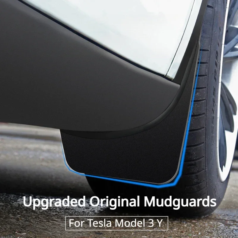 For Tesla Model 3 Y Mudguards Upgraded Original Mud Fenders TPV Wheel Mud Flaps Car Exterior Modification Accessories 2017-2023