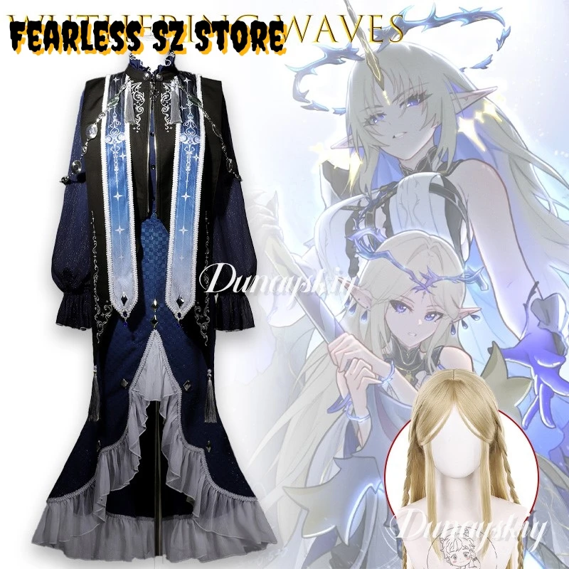 

‌‌‌‌‌Wuthering Waves Cartethyia Lolita Gothic Witch Halloween Cosplay コスプレ Anime Outfit Party Carnival Halloween Cosplay‌