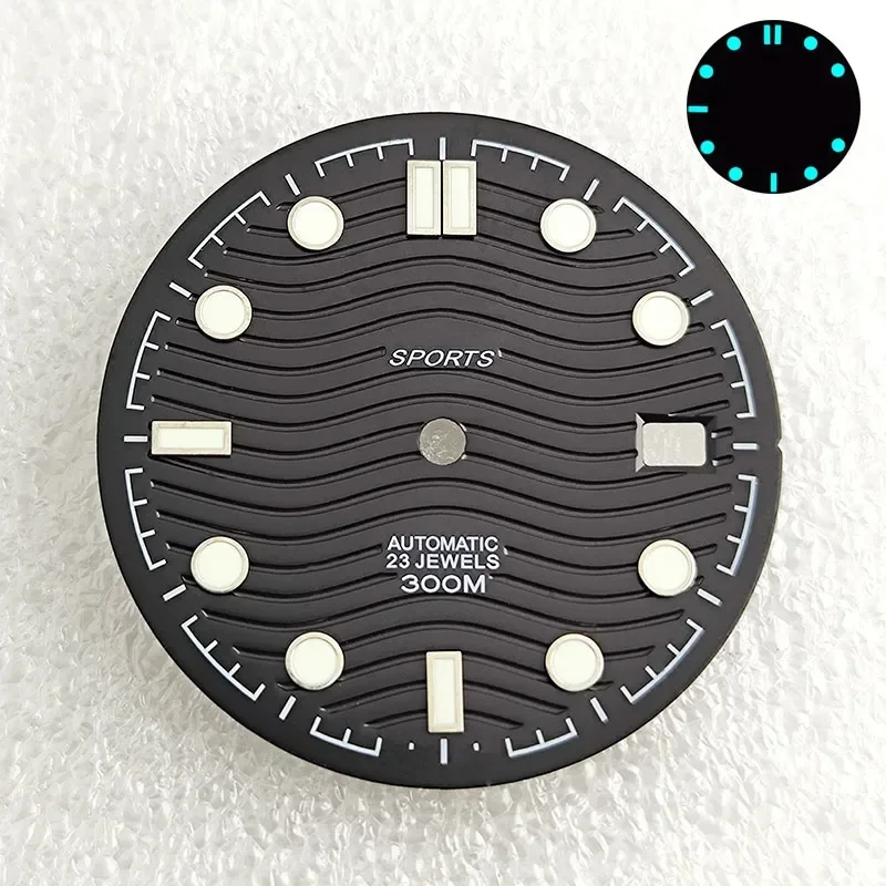 31mm NH35 Dial NH36 Dial Watch Face Hands Pointers Luminous for Seamaster NH35 NH36 Automatic Movement Watch Accessories Replace