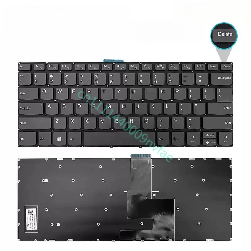 US Replacement Keyboard for Lenovo IdeaPad 330S-14AST 330S-14IKB S145-14API Flex 5-1570 Gray 0.3