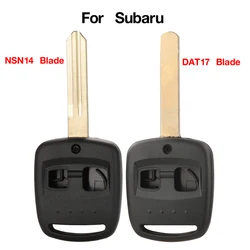 Jingyuqin 2 pulsanti telecomando chiave Shell Case Fob Fit For Subaru Forester Legacy Impreza Outback NSN14/DAT17 Blade