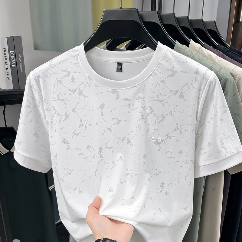 Summer Men's Fashion Casual Couple Stylish Multi-color Dyeing Men's and Women's Short-Sleeved T-Shirt