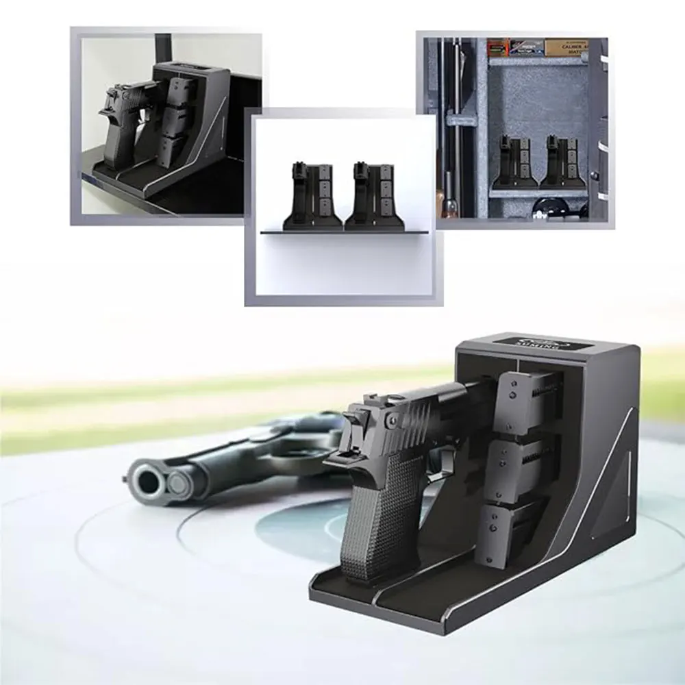 Universal Pistol Rack Handgun Rack Pistol Holder for Gun Safe Storage Gun Holder Protective Pistol Dispaly Stand Gun Case - view 5