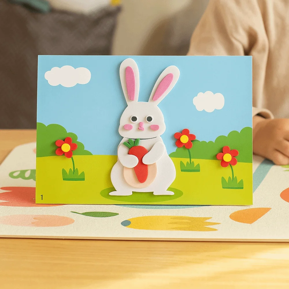 EVA Cartoon 3D DIY Sticker Toy Making Material Stereoscopic Montessori Art Craft Toy DIY Crafts Educational