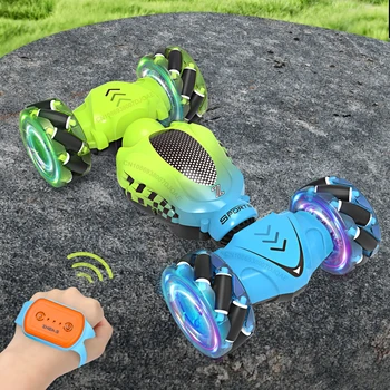 Wireless Remote Control RC Stunt Car Toys 4WD Gesture Sensing Twisting Stunt Drift Car 360 Degree Rotation Gift for Kids Children Gift