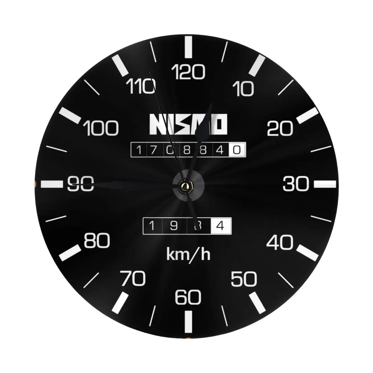 Nismo Skyline 320kmh Tribute Speedometer Clock Modern Simple and Wall Hung Clock for Study Bedroom Living Room Bathroom