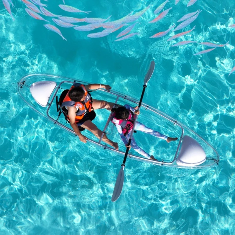 

2.45m Single-Person Transparent Compact Kayak—Photography Prop Designed for Leisure Trips At Waterfront Homestays 2026 New Model