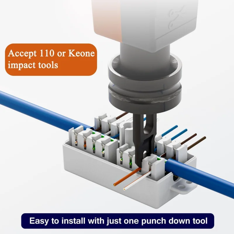 Punch Down con 110 lame, Ethernet PunchDown, Keystone