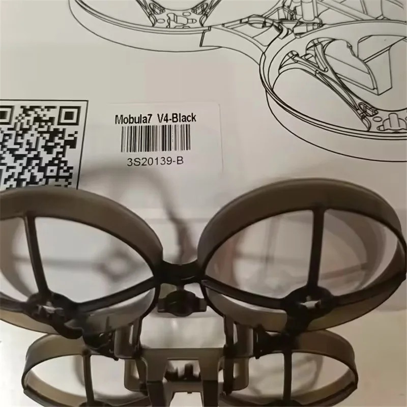 Happymodel 75mm V4 Whoop Frame for Moblite7 / Mobula7, Durable Upgraded Frame