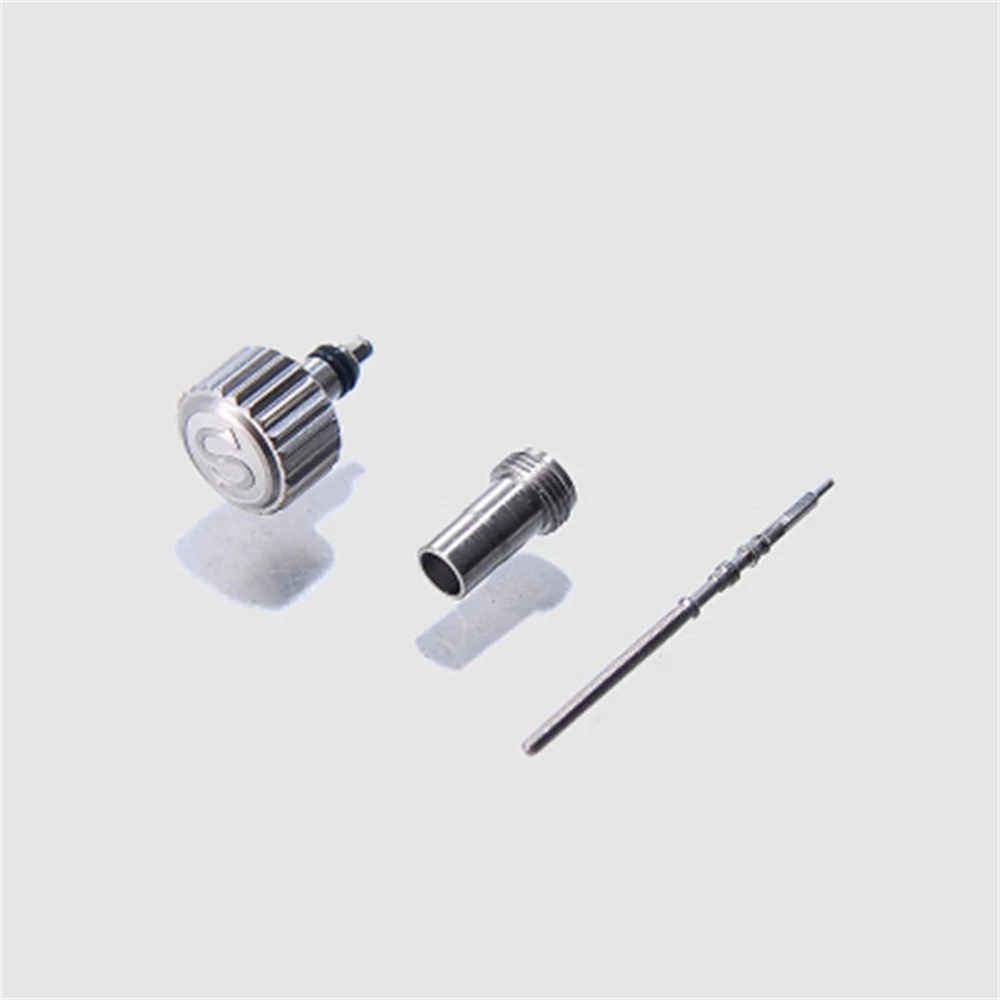 Watch Crown for SKX007 Case Stainless Steel Crown Tube Stem for NH35/NH36 Movement Repair Kit