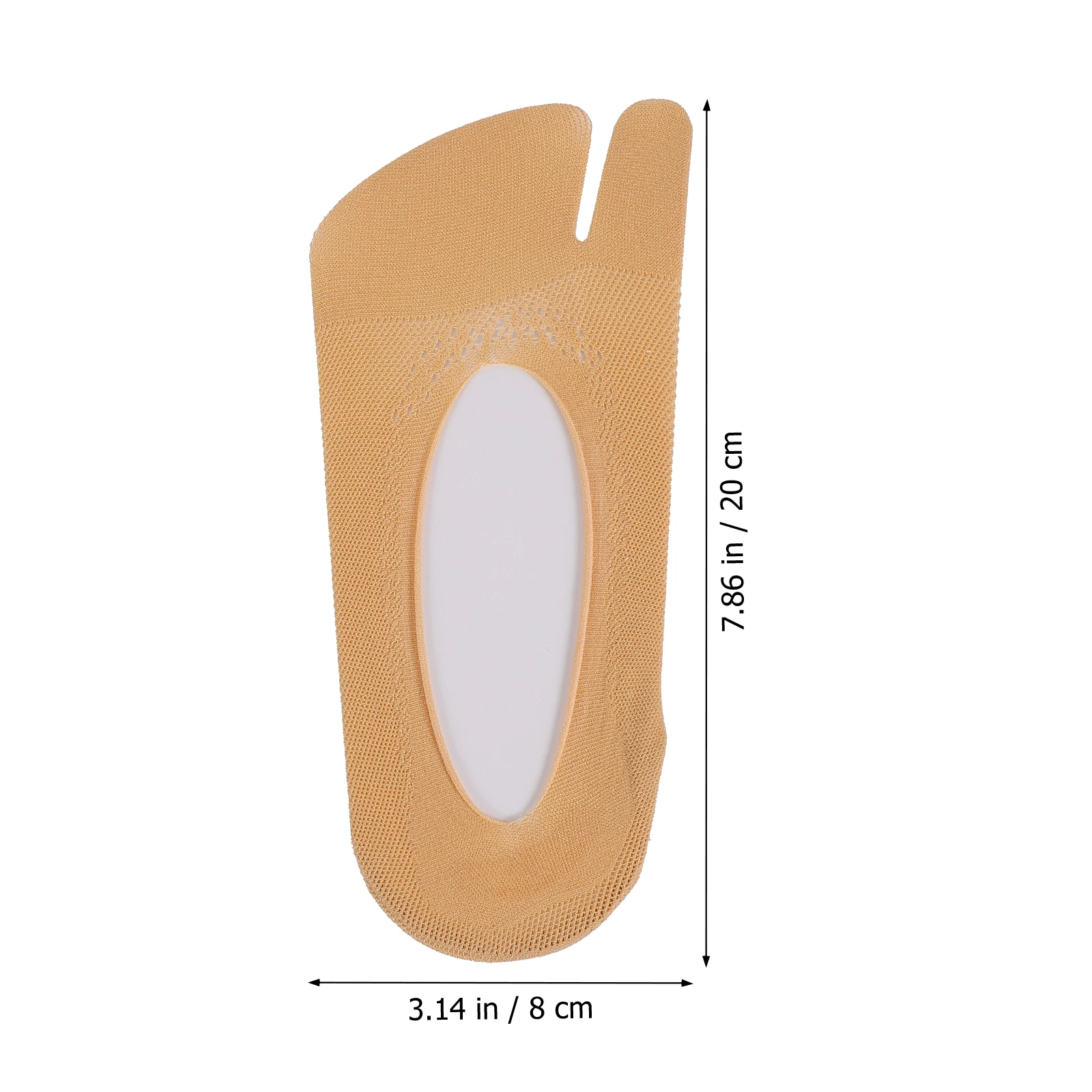 

2pcs 2 Pairs Invisible Socks Women Warm Socks Split Toe Skin Color Nylon Thin Lightweight Comfortable Sock Toe Topper