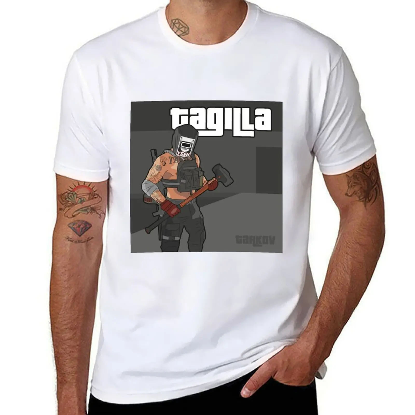 

Tagilla - Escape From Tarkov - GTA Style T-Shirt men t shirt cotton 100% cotton tshirt 100% man graphic t shirt T-Shirt