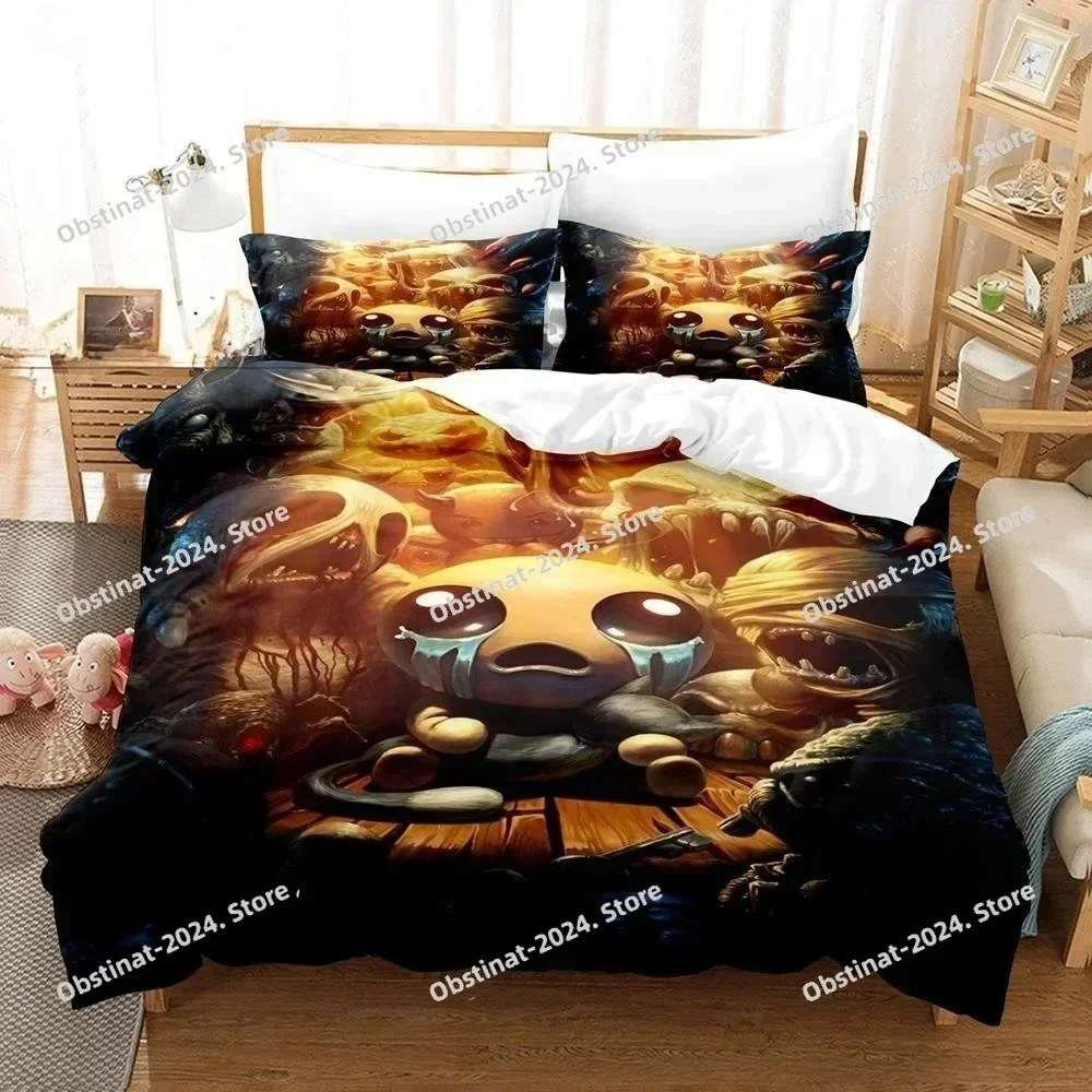 3D Game The Binding of isaac Bedding Set Printed single Comforter Quilt Duvet Cover Pillow Case 3 Pieces Set For Kids Adult Size